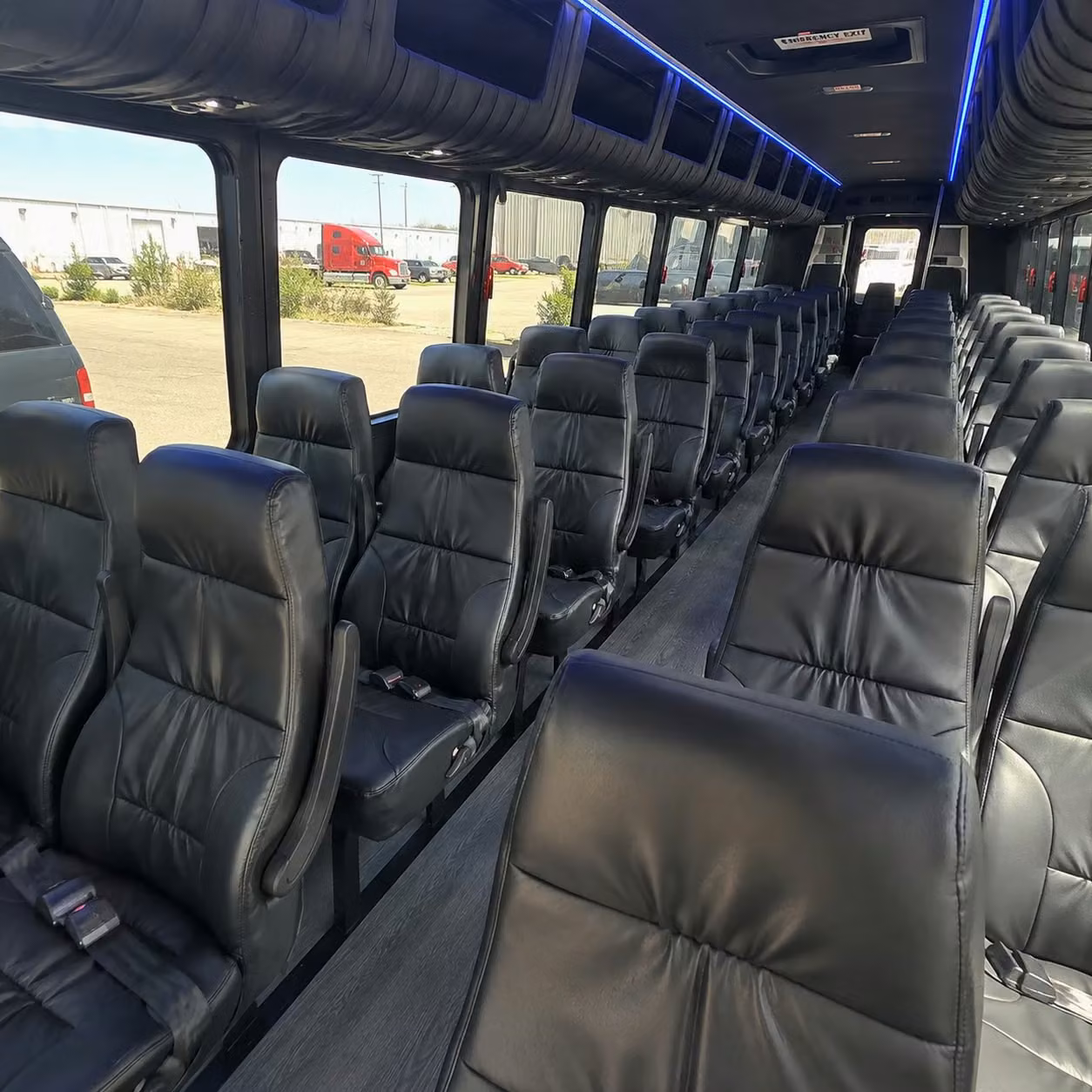 35 passenger minibus interior