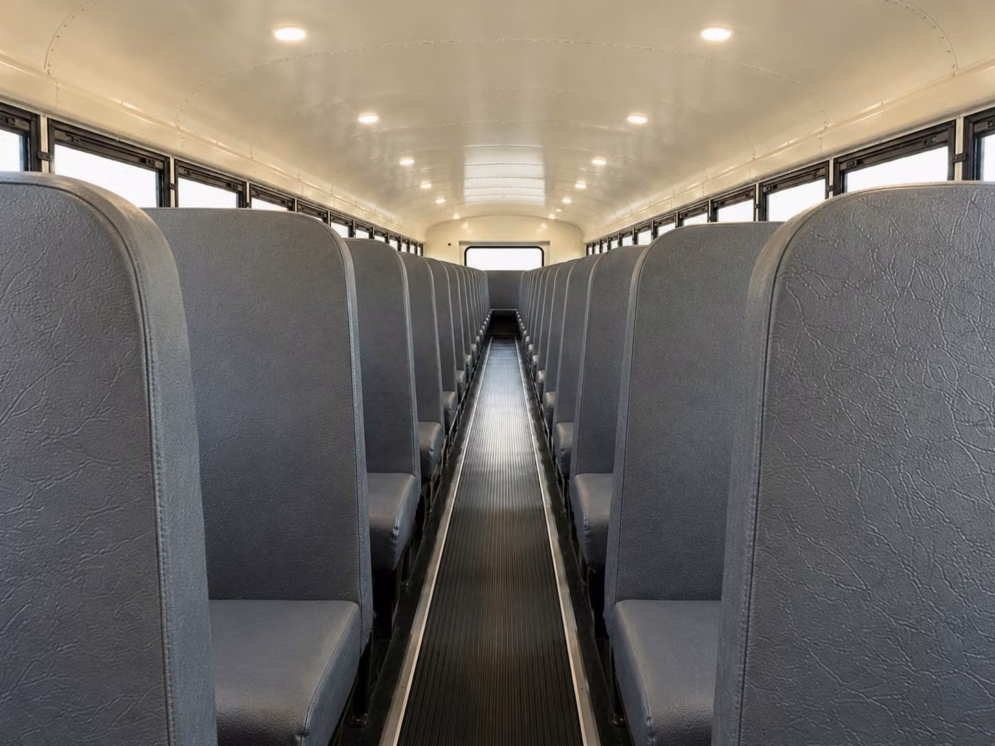 school bus inside